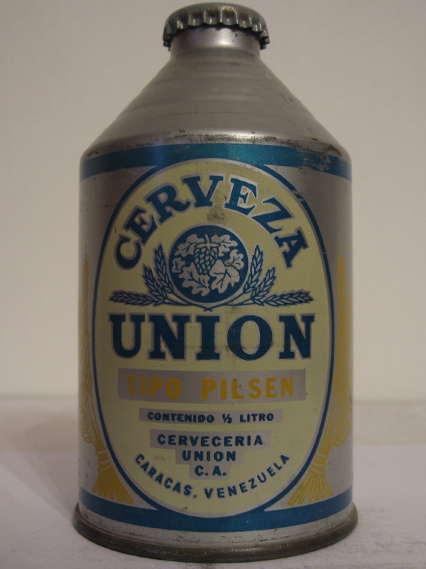 VENEZUELA CERVEZA UION (cone top) side 1