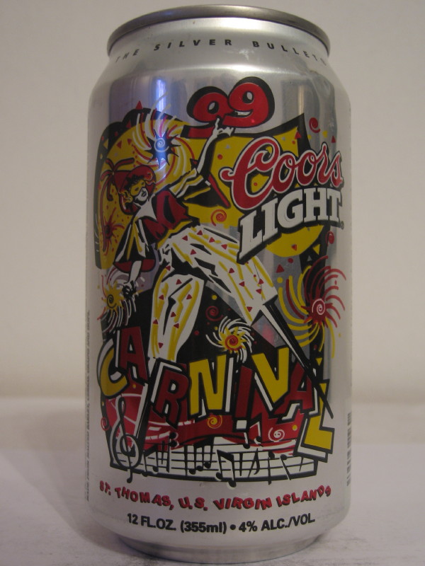 U.S. VIRGIN ISLANDS COORS LIGHT (AL can)