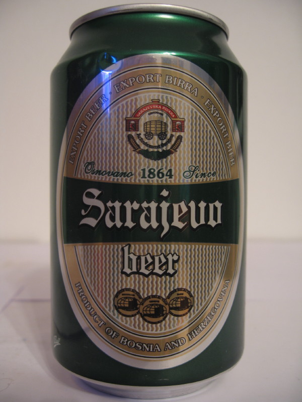 BOSNIA AND HERCEGOVINA Sarajevo beer (Al can) (B/O) (33cl) side 1