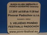 Medlešické PIVO (modrý) burza Padochov 2010