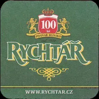 RYCHTÁŘ 100 let SPRÁVCE POCTIVÉHO PIVA WWW.RYCHTAR.CZ (zdvižený půllitr) (PTVP-Č-ab)