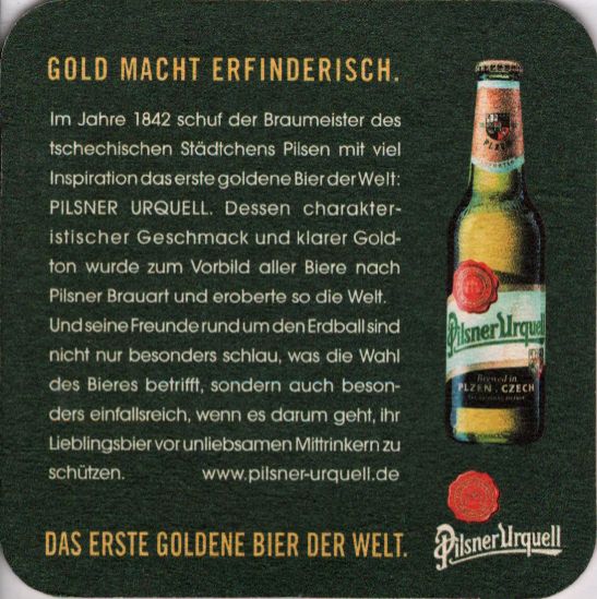 Pilsner Urquell DES ERSTE GOLDENE BIER DER WELT (PTEX-Č-ab)