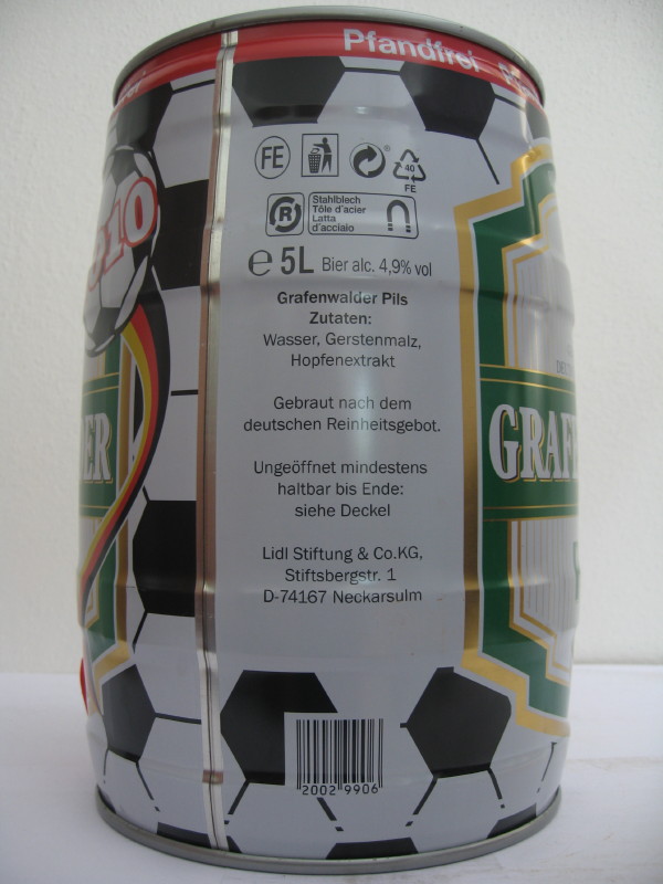 GRAFENWALDER PILS football 2010 (5L) Nr.1