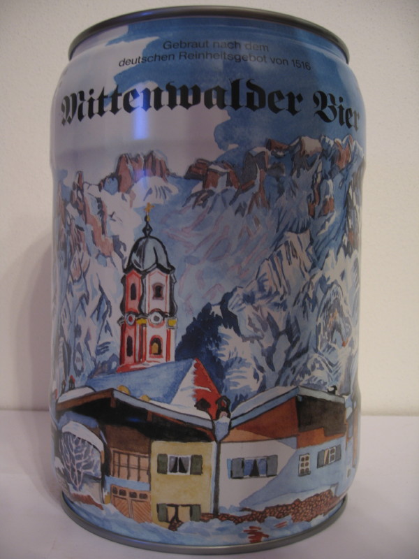 Mittenwalder Bier winter motiv