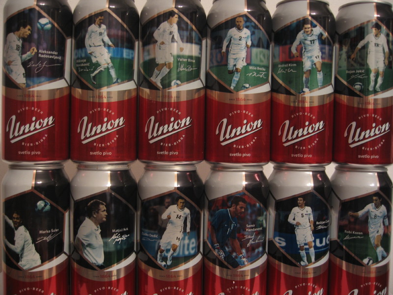 UNION football 2010 (12 cans set) from Slovenia (50cl) (B/O)