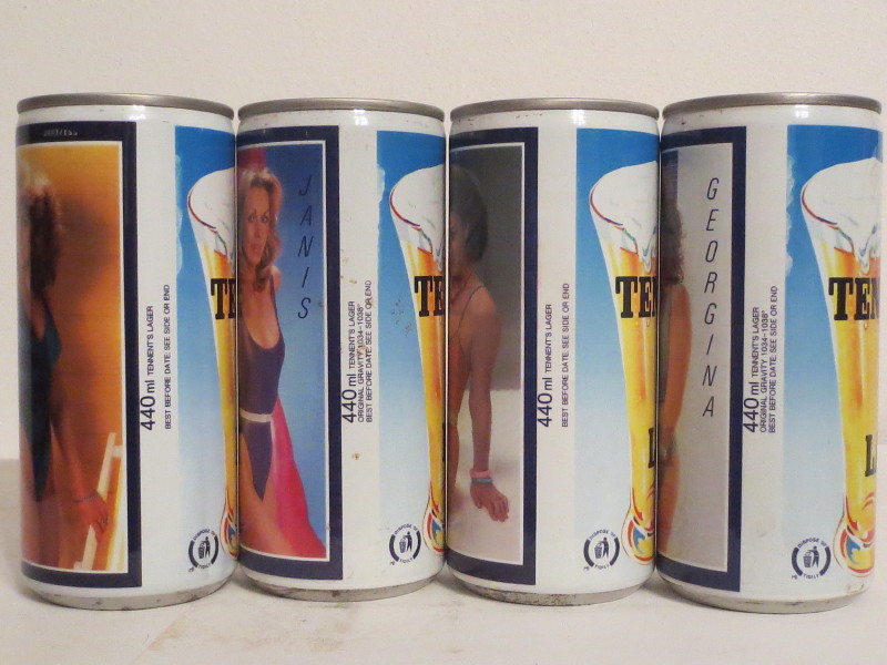 TENNENTS LAGER girls complete set from SCOTLAND (44cl) 