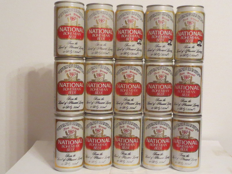 NATIONAL BOHEMIAN BEER (15 cans set) from USA (35cl) (B/O)