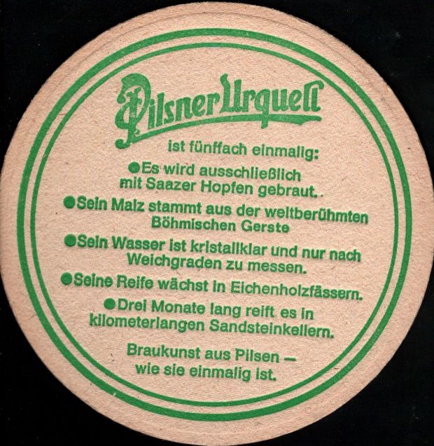Pilser Urquell Das Einzige Gebraut in Pilsen WORGL (PTEX-ab)