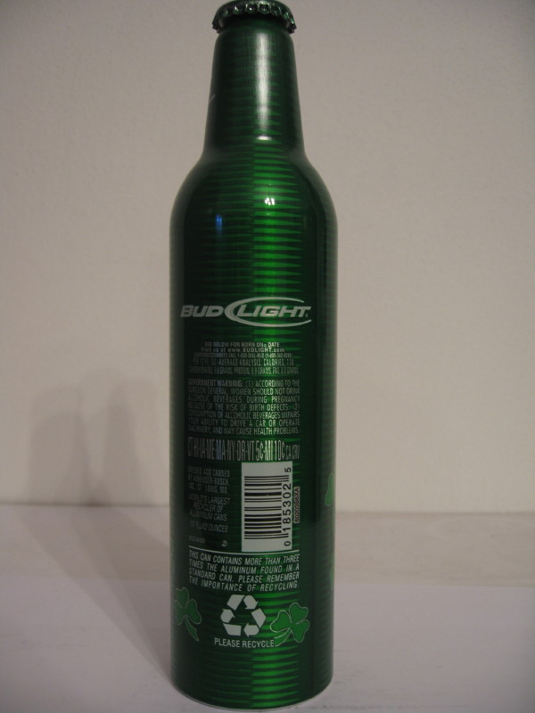 BUD LIGHT BEER (green)