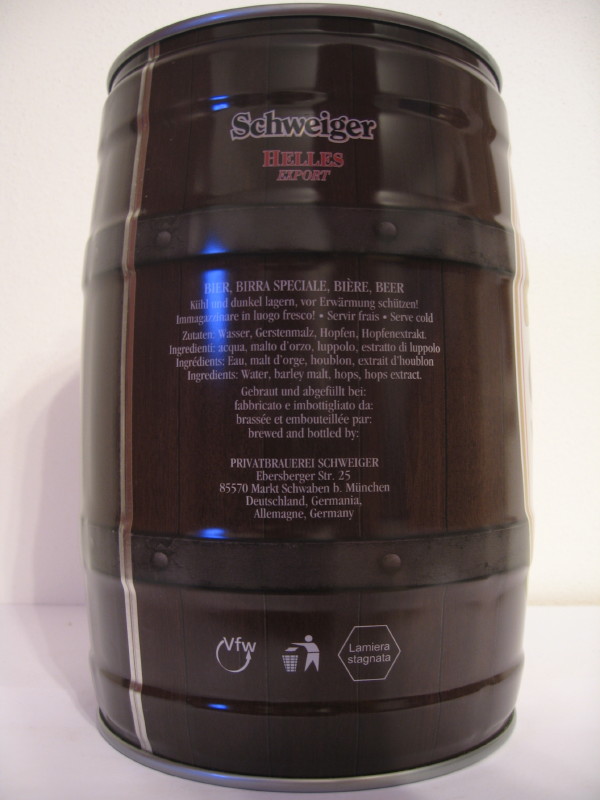 Schweiger Privatbrauerei HELLES EXPORT 