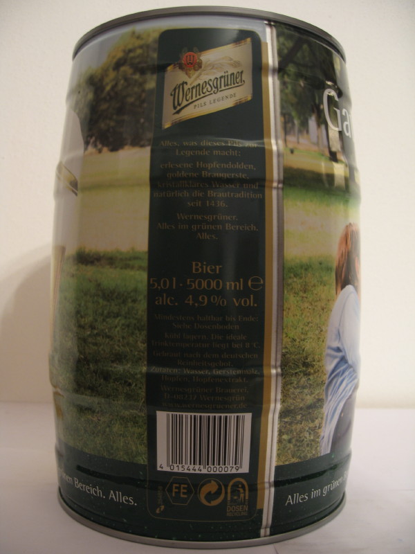 Gaumenfreund Wernesgrüner (5L) Nr.1 