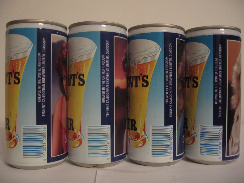 TENNENTS LAGER girls complete set from SCOTLAND (44cl) 