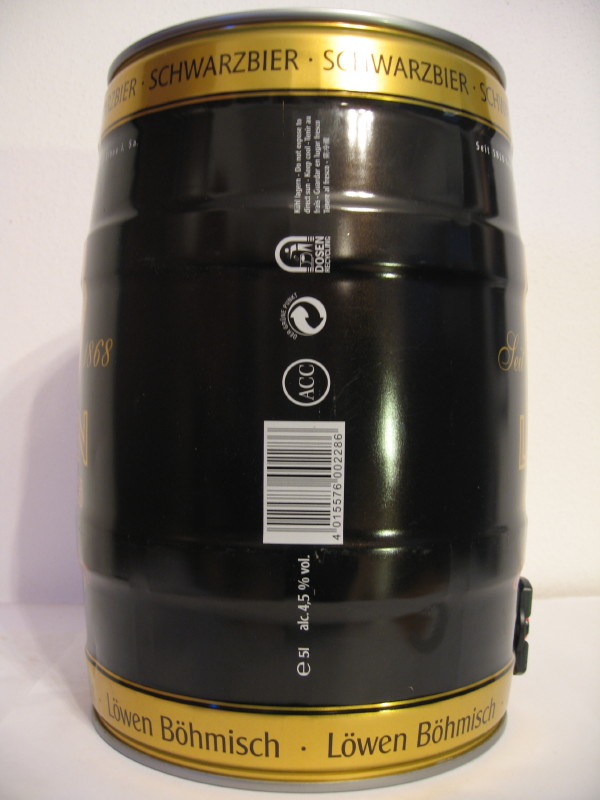 LÖWEN BÖHMISCH Schwarzbier (red) (5L) Nr.1