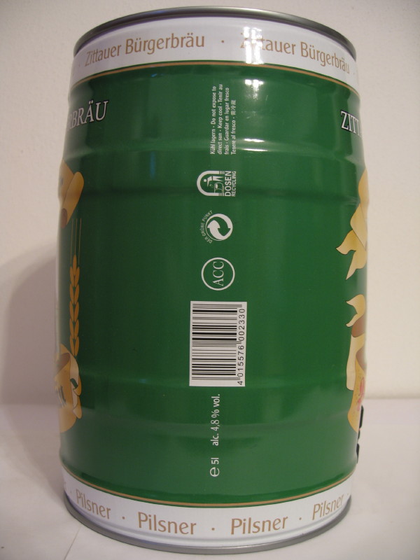 Zittauer Bürgebräu PILSNER (5L) Nr.1