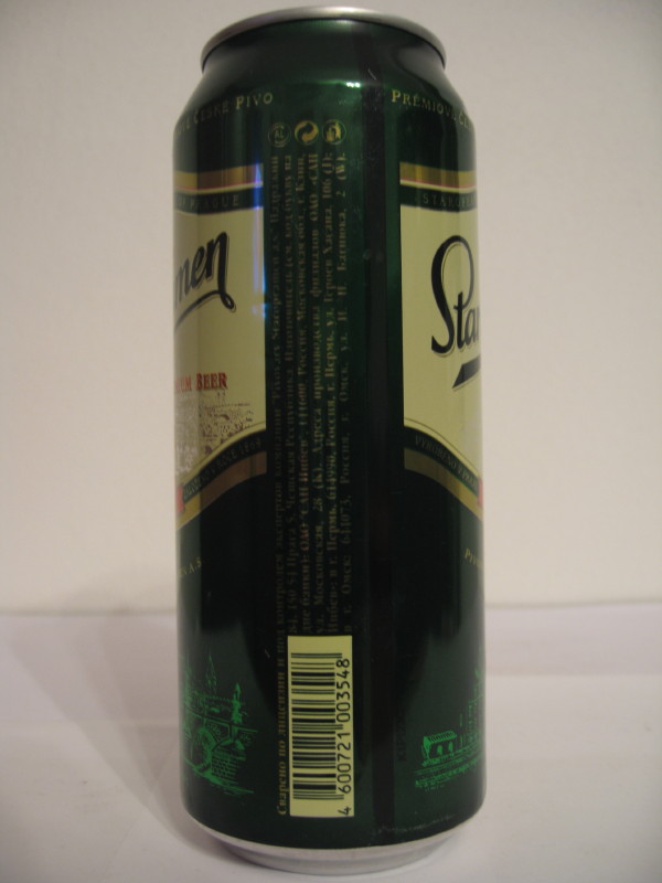 Staropramen PREMIUM BEER PRAGUE (export for Russia) 