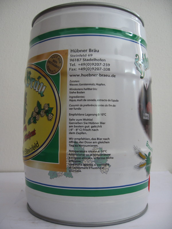 Hubner Brau Brauerei Hubner Steinfeld
