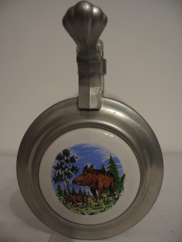 LOVECKÝ MOTIV s kancem č.1 (0,5L) skleněný krýgl s pokličkou