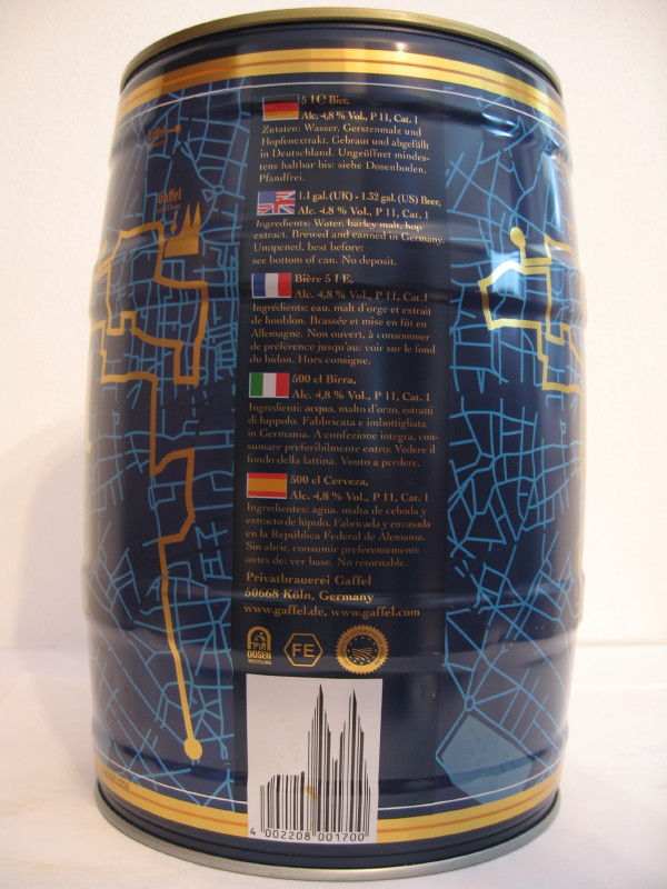 Gaffel kölsch Nr.1 (5L) Nr.1 