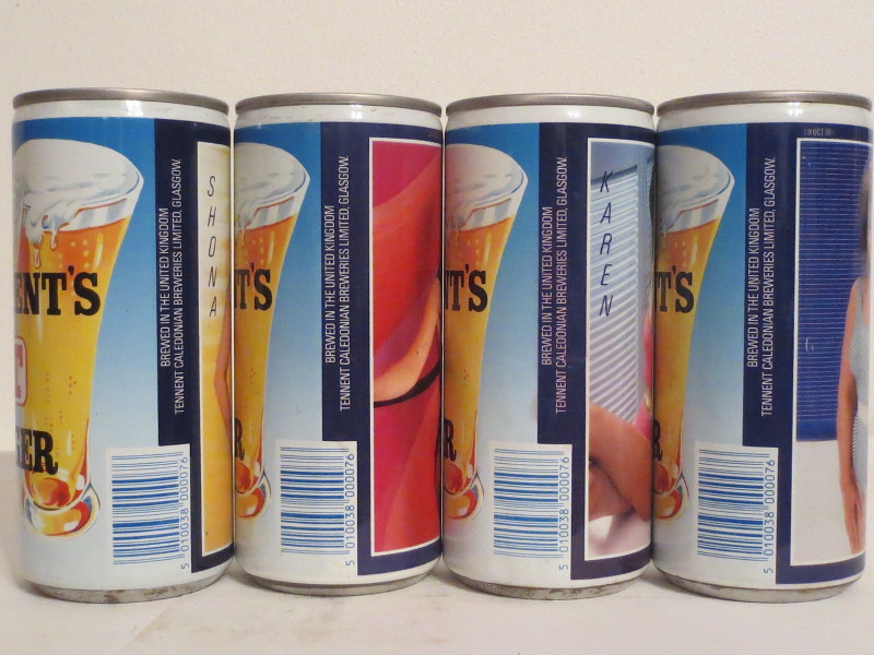 TENNENTS LAGER girls complete set from SCOTLAND (44cl) 