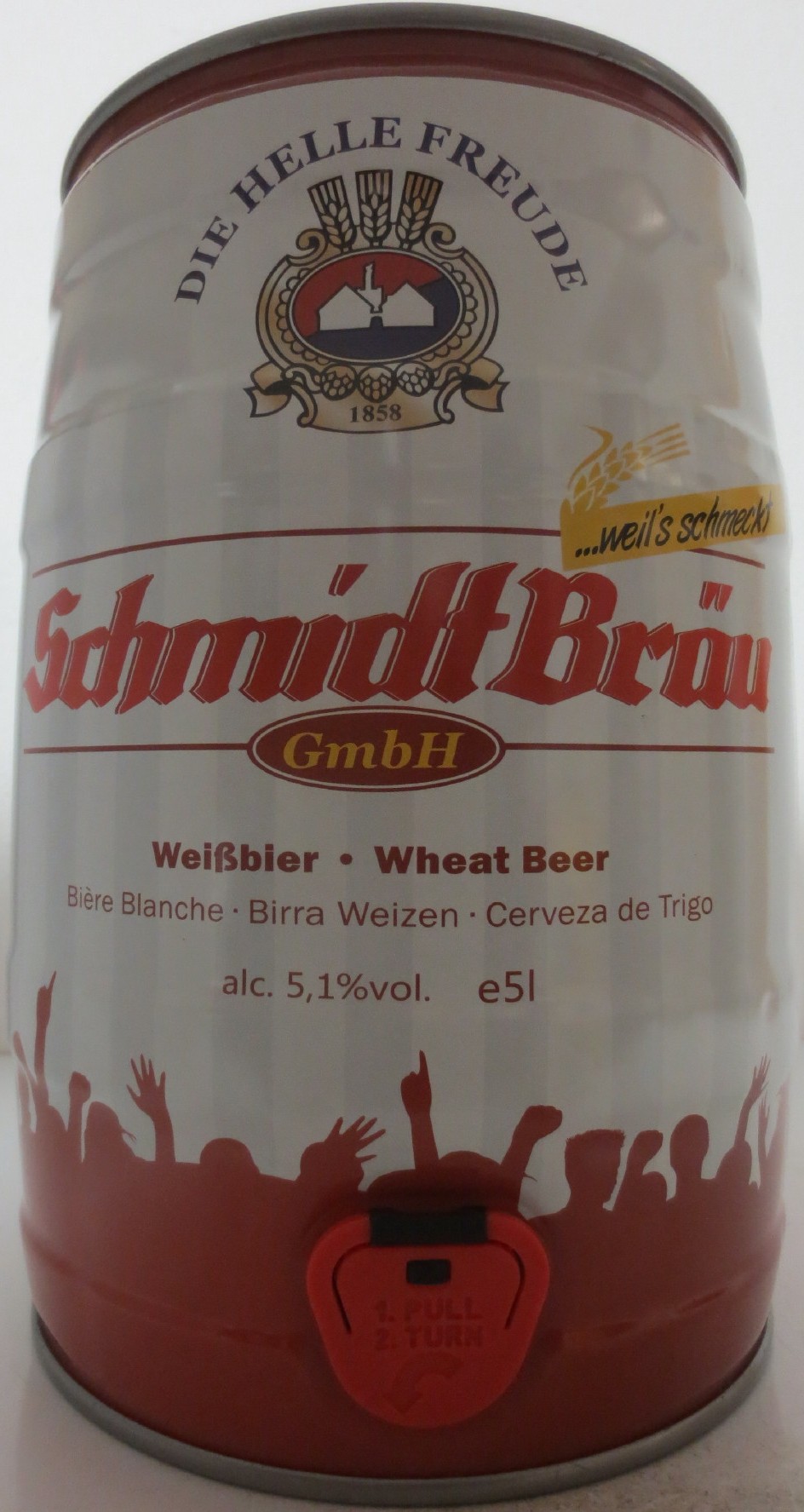 Schmidt Bräu GmbH Weißbier Wheat Beer (5L) Nr.1 