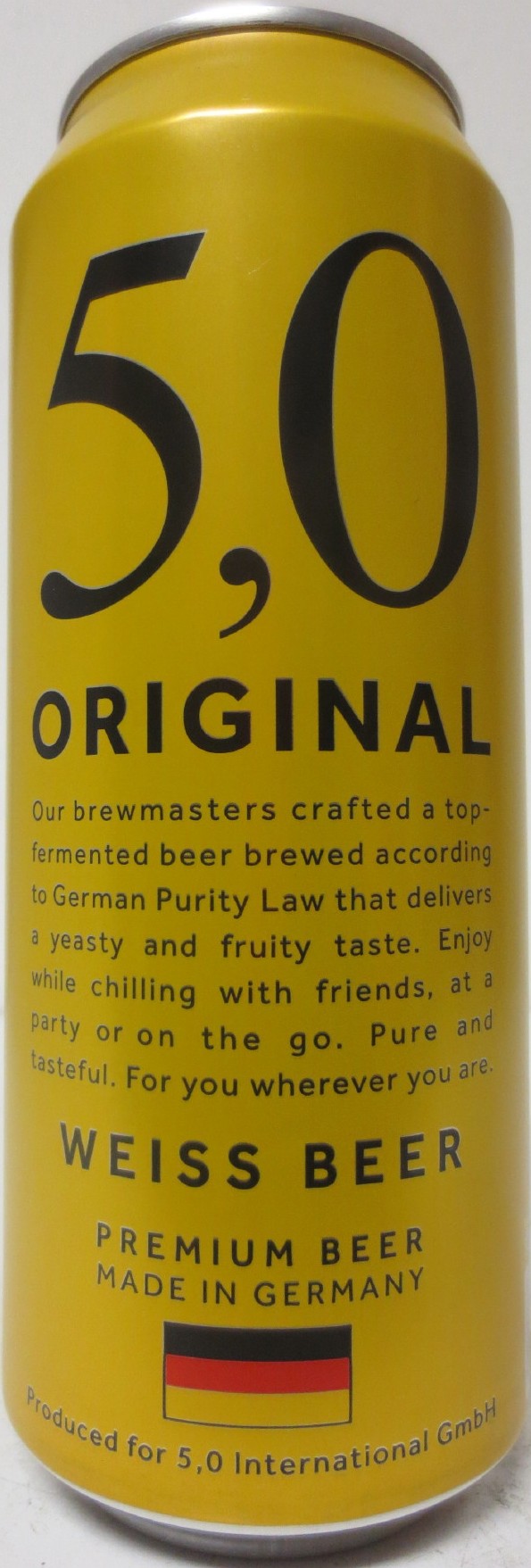5,0 ORIGINAL WEISS BEER (50cl) Nr.1 