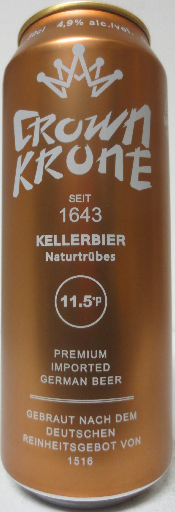CROWN KRONE KELLERBIER naturtrübes (50cl) Nr.1 