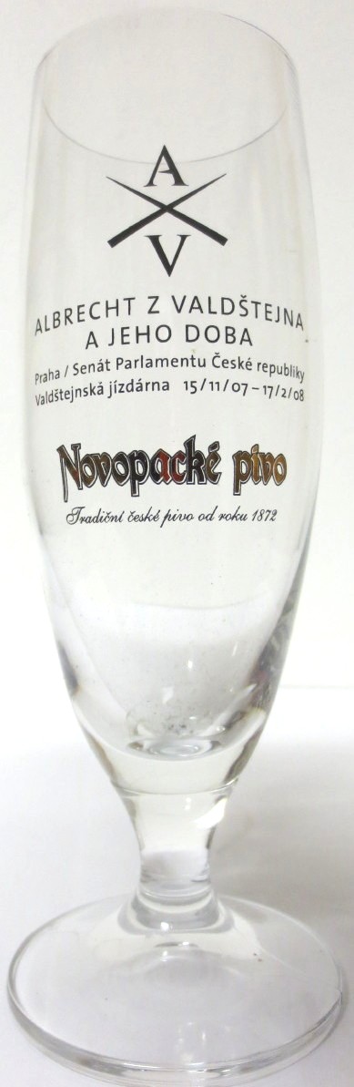 Novopacké pivo ALBRECHT Z VALDŠTEJNA A JEDO DOBA (0,3L) stopka