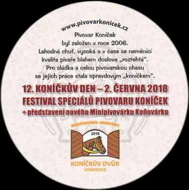 PIVOVAR KONÍČEK VOJKOVICE PIVO, KTERÉ VÁS ROZŘECHTÁ 12. KONÍČKŮV DEN - 2. ČERVNA 2018 (PTMP-K-ab)