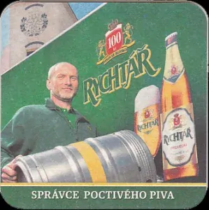 RYCHTÁŘ 100 let SPRÁVCE POCTIVÉHO PIVA WWW.RYCHTAR.CZ (zdvižený sud) (PTVP-Č-ab)