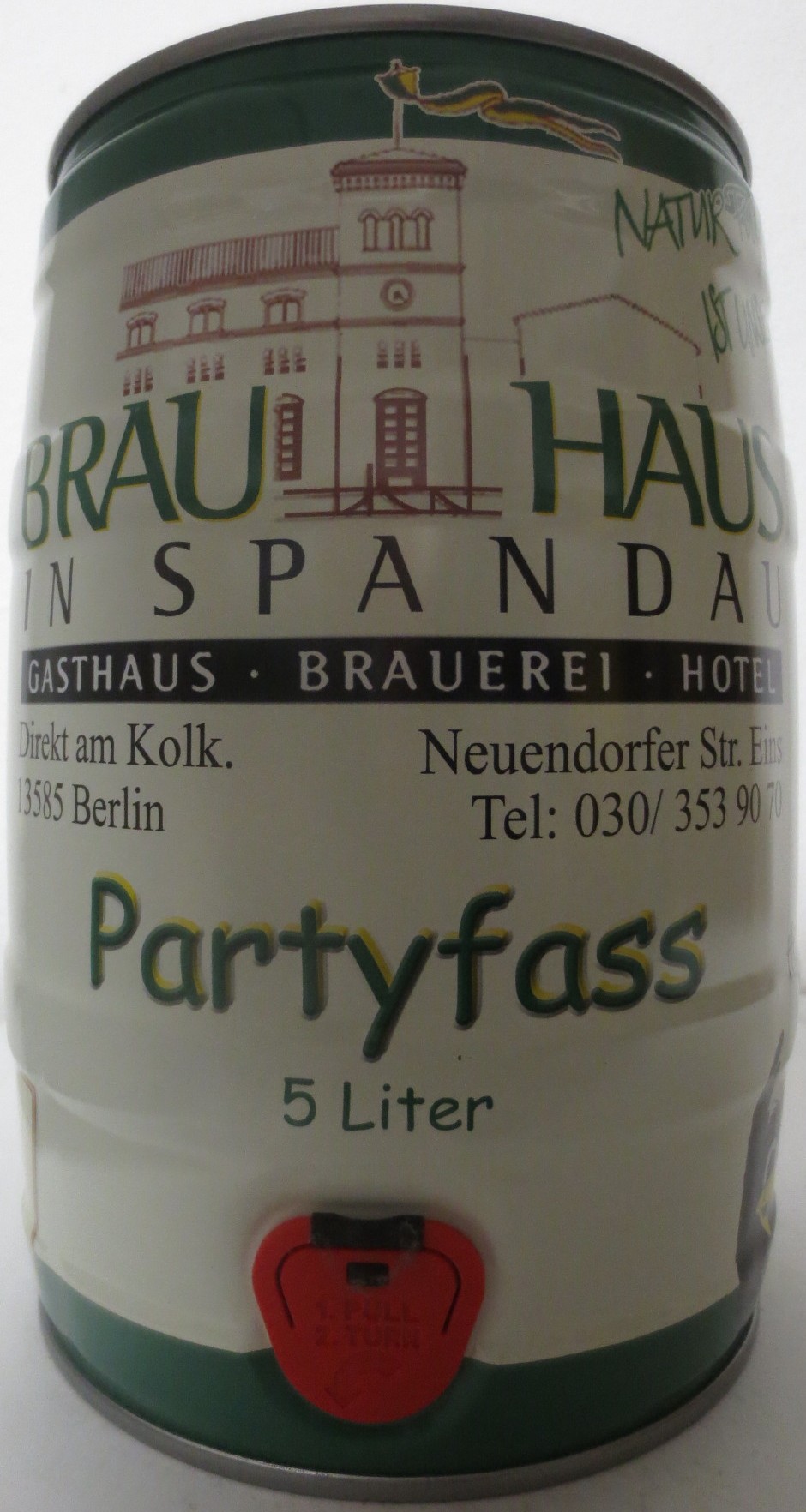 BRAU HAUS IN SPANDAU Partyfass (5L) Nr.2