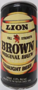 LION BROWN ORIGINAL BREW DRAUGHT BEER (CS) (34cl) (T/O) Nr.1 