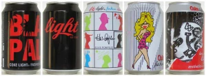 Special Coca-Cola Light Series FASHION SET from BELGIUM (5 cans) (33cl) (B/O)