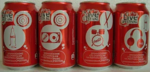 Coca Cola Coke Live Music Festival set from POLAND (4 cans) (33cl) (B/O)