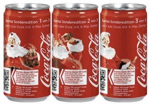 Coca Cola Christmas set from GERMANY (3 cans) (25cl) (B/O)