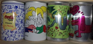 Coca Cola Children Design set from CZECH REPUBLIC (4 cans) (15cl) (B/O)