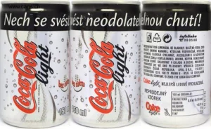 Coca Cola light Nech se svést neodolatelnou chutí! promo can from CZECH REPUBLIC (15cl) (T/O)