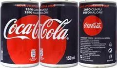 Coca Cola ZERO CUKRU ZERO KALORIÍ promo can from CZECH REPUBLIC (15cl) (T/O)