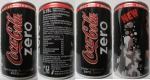 Coca Cola zero NEW promo can from SWITZERLAND (15cl) (T/O)