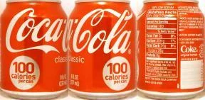 Coca Cola classic 100 calories per can from USA (23,7cl) (T/O)