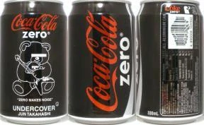 Coca Cola zero UNDERCOVER JUN TAKAHASHI can from HONG KONG (33cl) (T/O)