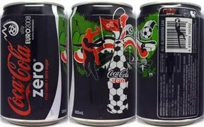 Coca Cola zero EURO 2008 can from HONG KONG (35,5cl) (AF/O)