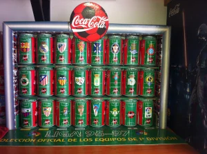 Colecciona Los Equipos de 1a Division set from SPAIN (24 cans) (33cl) (B/O)