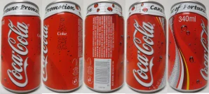 Coca Cola Coke Cans of Fortune Promotion can from SOUTH AFRICA (34cl) (B/O)