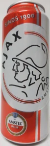 AMSTEL BIER PILSENER AJAX can from NETHERLAND (50cl) (B/O)