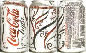 Coca Cola light o sabor do ano novo é vocé guem faz can from BRAZIL (35cl) (T/O)