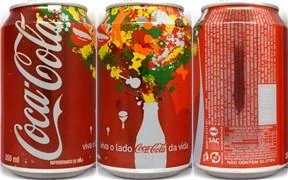 Coca Cola viva o lado da vida can from BRAZIL (35cl) (T/O)