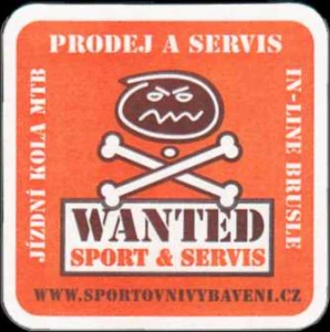 Medlešické PIVO www.medlesice.cz WANTED SPORT & SERVIS (bílo-zelený) (PTMP-Č-a) 