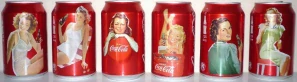 Coca Cola 125th anniversary set from HUNGARY (6 cans) (33cl) (T/O)