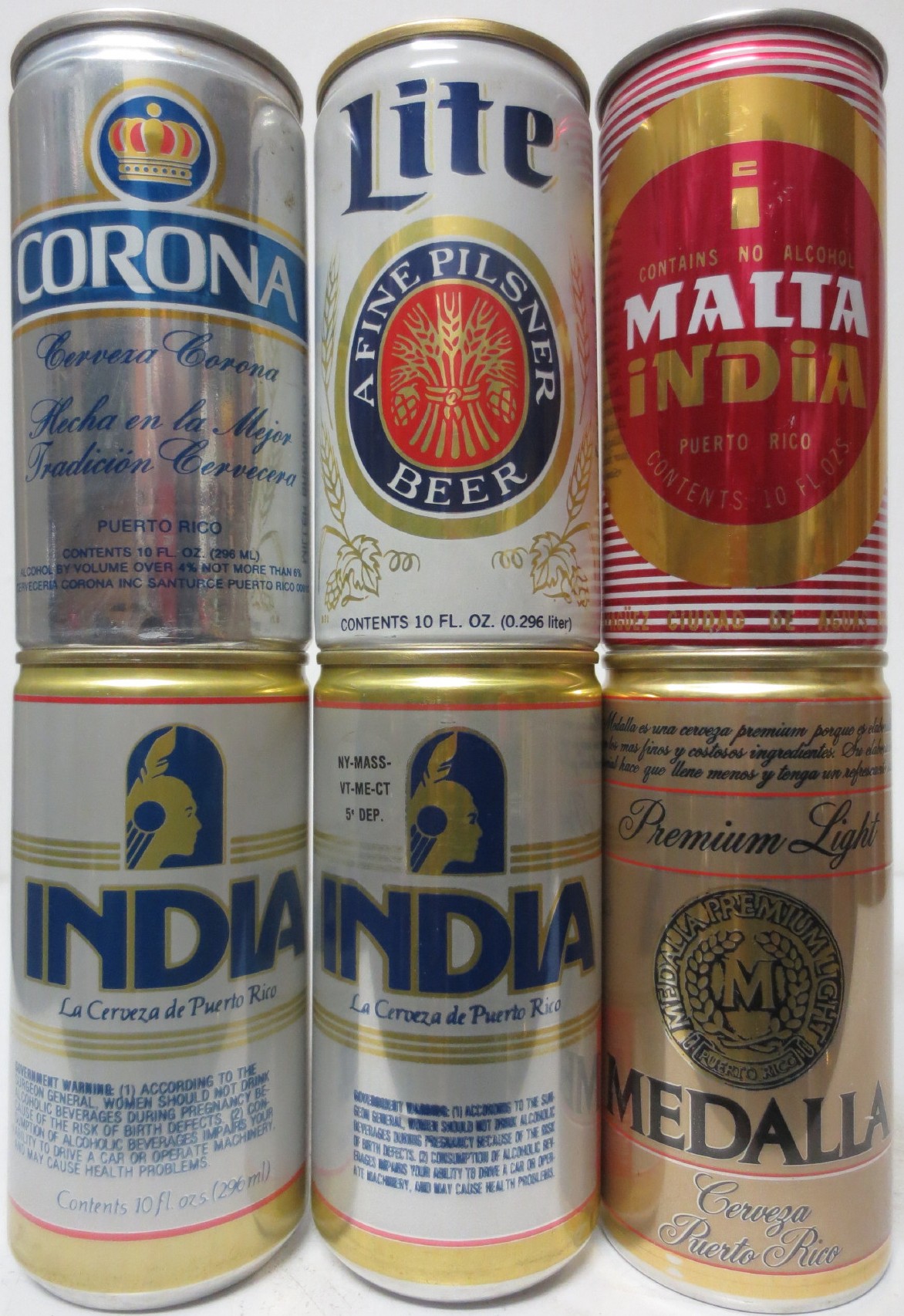 6 cans from PUERTO RICO (AL) (29,6cl) 