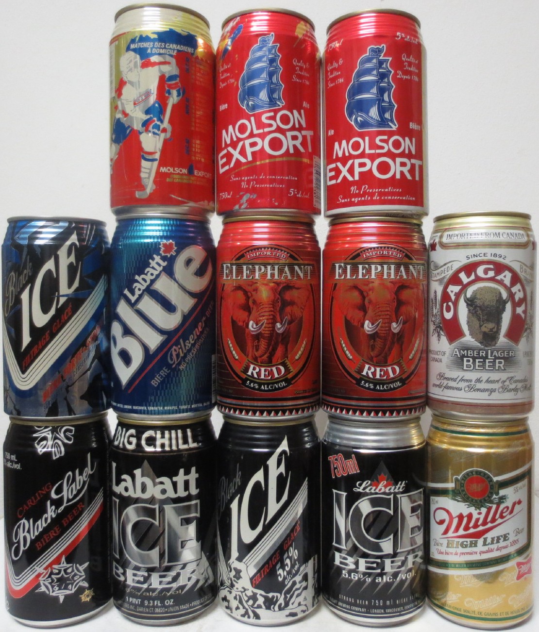 13 cans from CANADA (AL) (75cl) 
